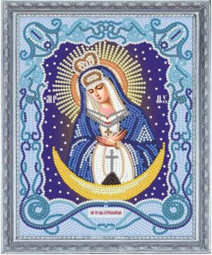 Алмазная мозаика (круглые блестящие стразы) М-213 Икона Божией матери "Остробрамская"