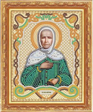 Алмазная мозаика (круглые блестящие стразы) М-103 Икона Св. Матрона Московская