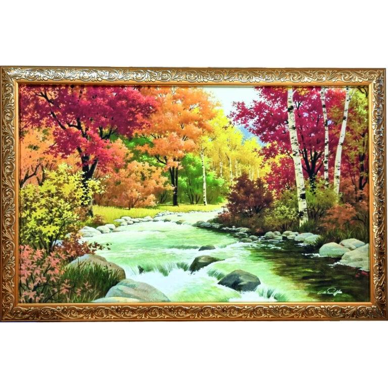 Осенний лес - картина в раме