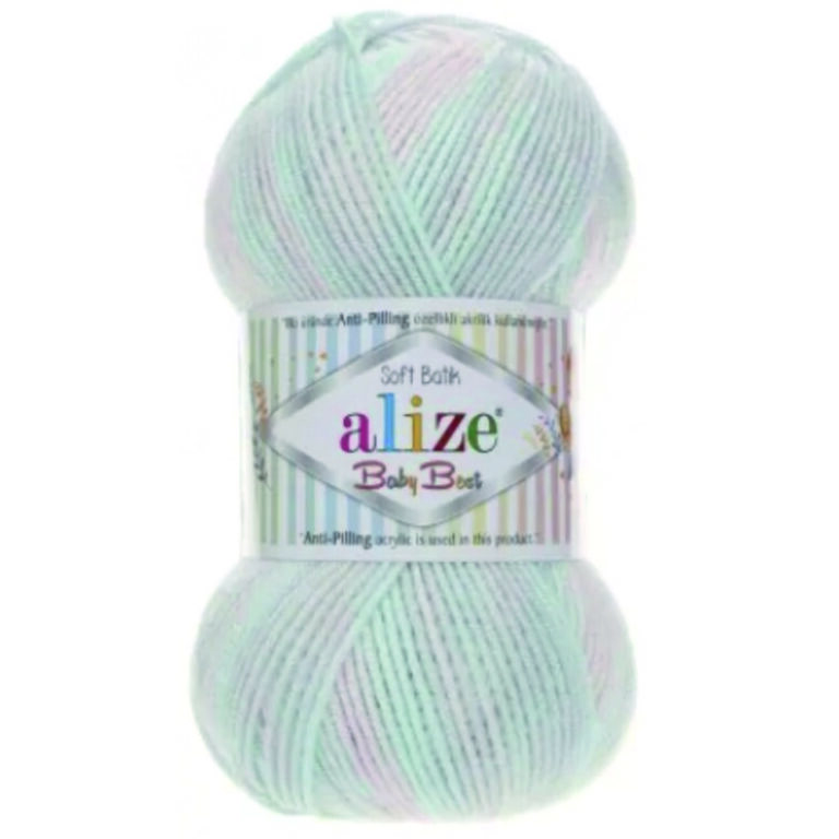 Пряжа для вязания ALIZE «BABY BEST BATIK» (№6623) Принт
