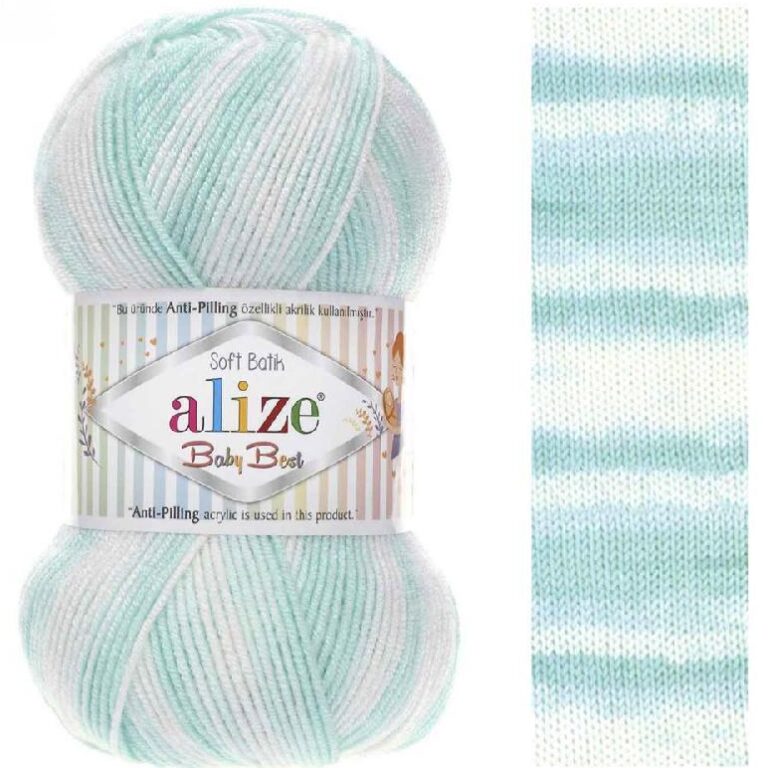 Пряжа для вязания ALIZE «BABY BEST BATIK» (№6659) Принт