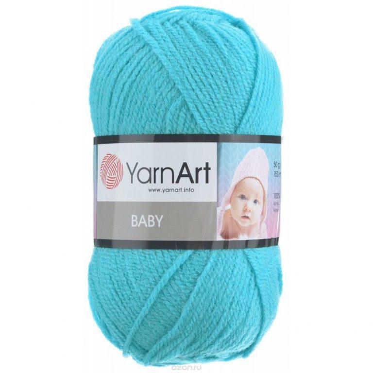 Пряжа для вязания YARNART «BABY» (№552) Бирюзовый
