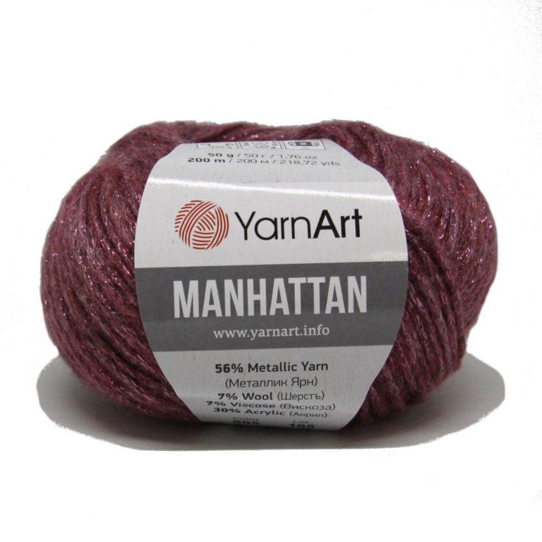 Пряжа для вязания YarnART Manhattan (№ 905) Брусника