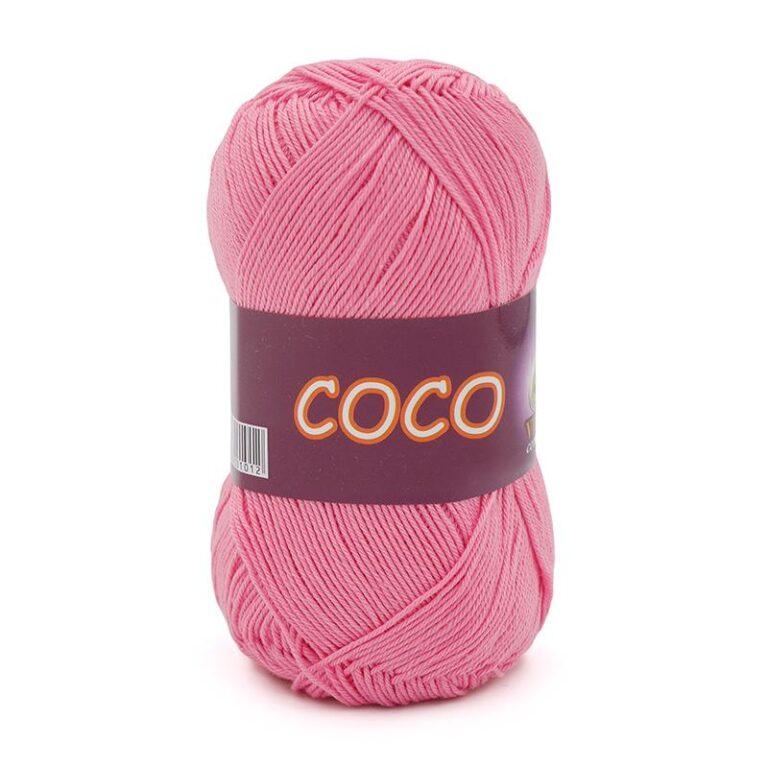 Пряжа для вязания VITA COTTON «COCO» (№3854) Светло-розовый
