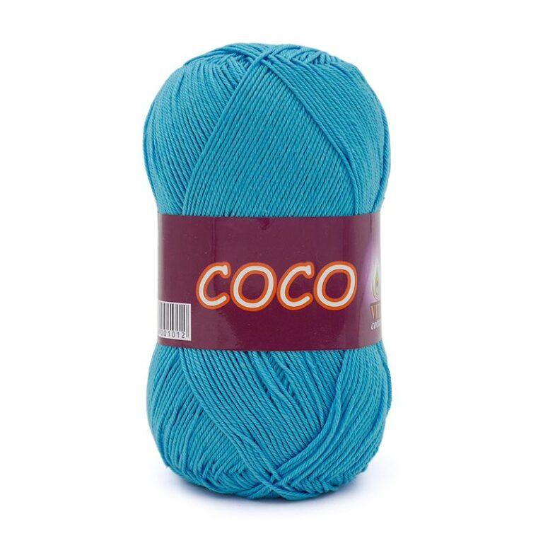 Пряжа для вязания VITA COTTON «COCO» (№3878) Морская волна