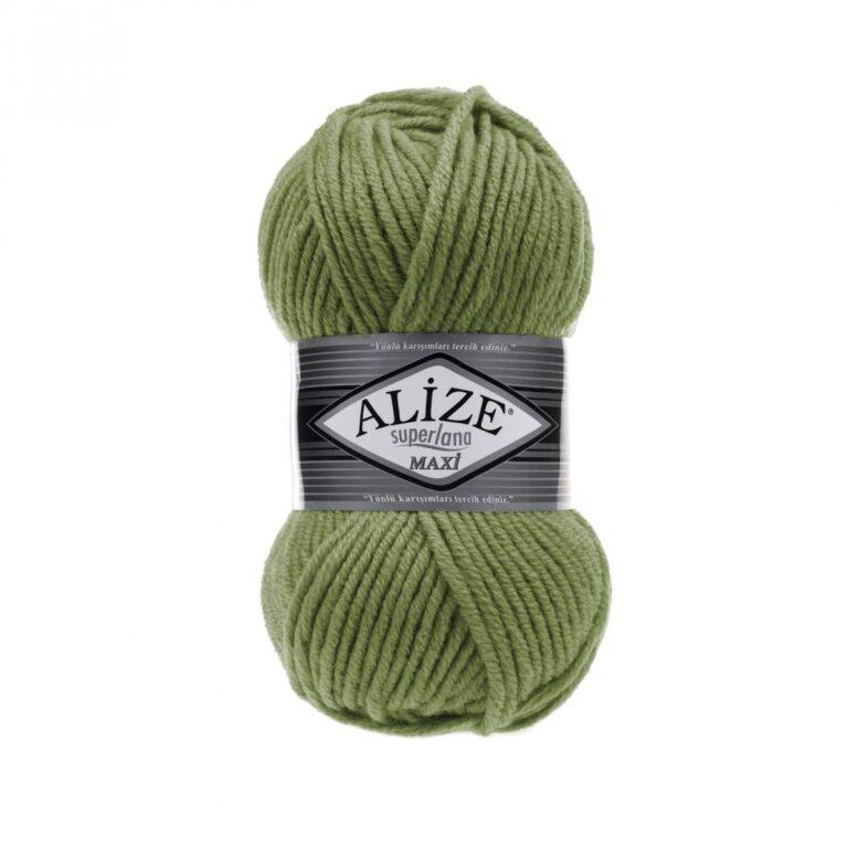 Пряжа для вязания ALIZE «SUPERLANA MAXI» (№620) Оливковый