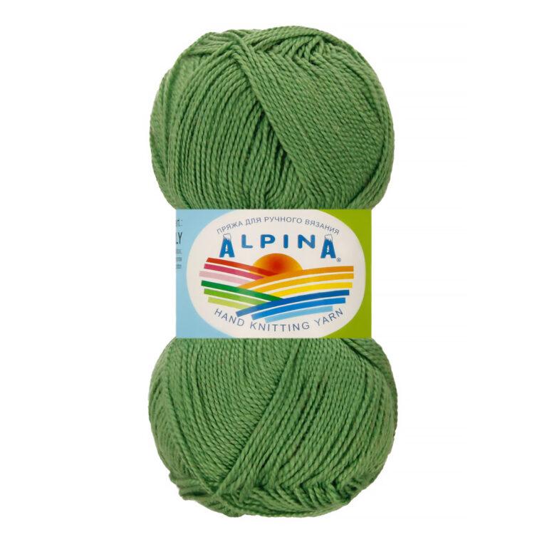 Пряжа для вязания ALPINA «HOLLY» (№099) Зеленый