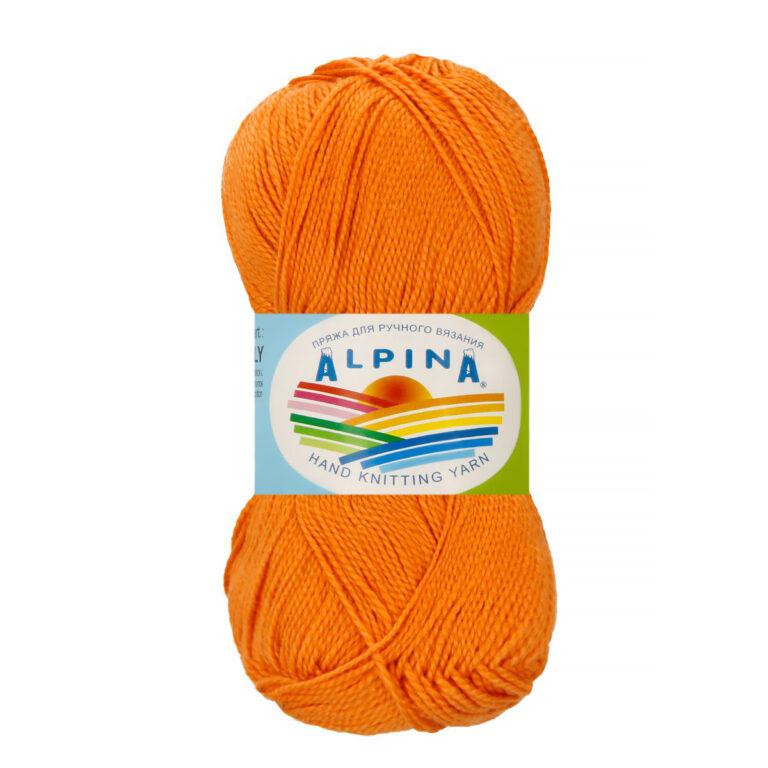 Пряжа для вязания ALPINA «HOLLY» (№192) Апельсин
