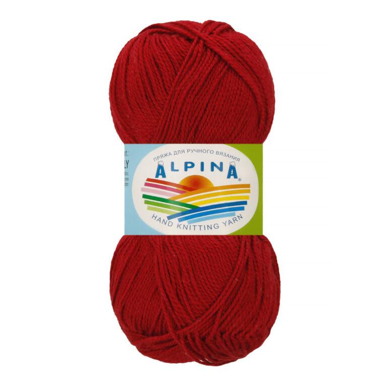Пряжа для вязания ALPINA «HOLLY» (№220) Бордовый