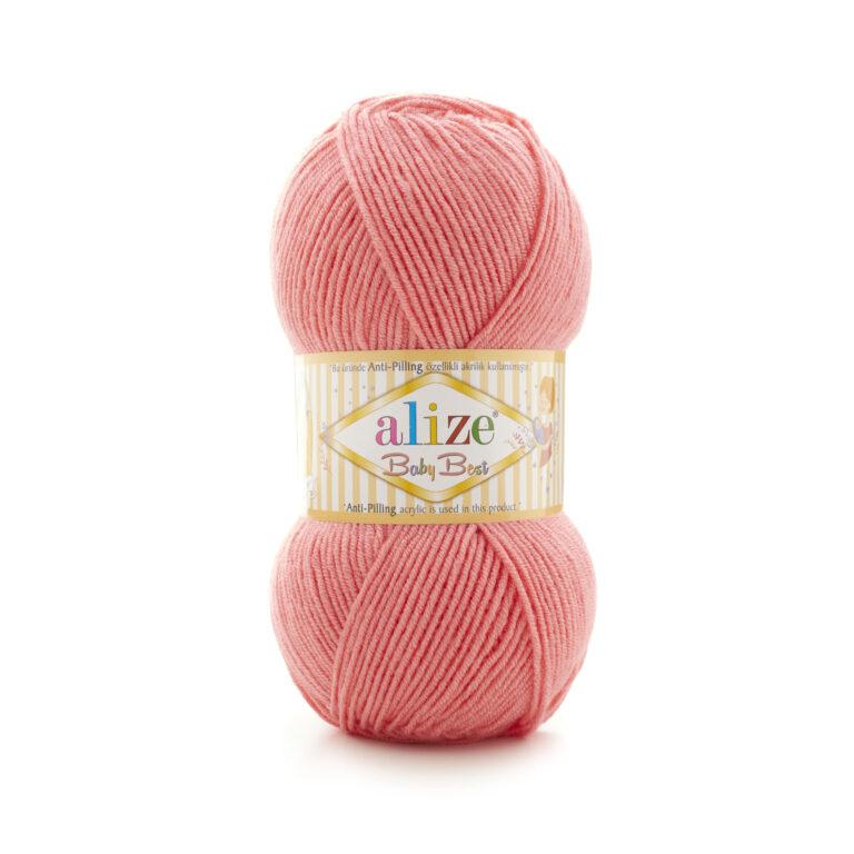 Пряжа для вязания ALIZE «BABY BEST» (№170) Тёмный Коралл