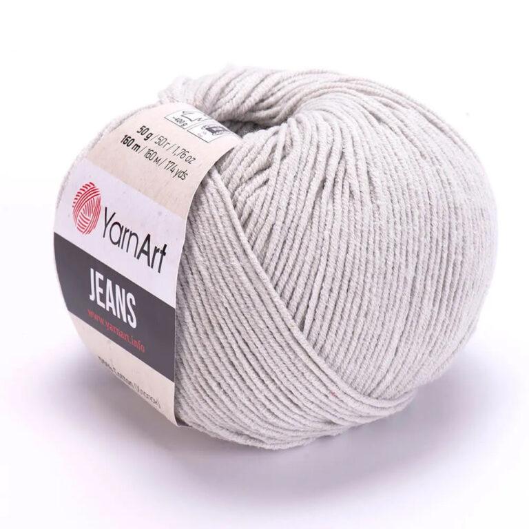 Пряжа для вязания YARNART «JEANS» (№49) Светло-серый