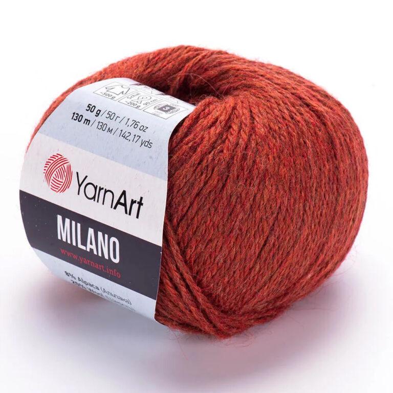 Пряжа для вязания YARNART «MILANO» (№857) Терракот