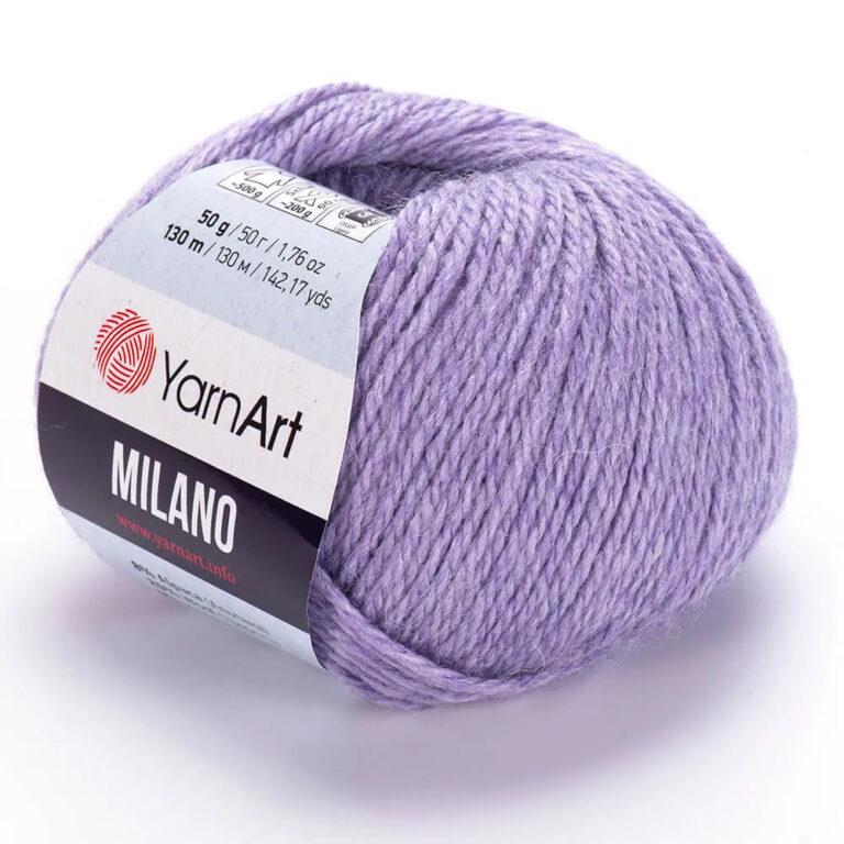 Пряжа для вязания YARNART «MILANO» (№860) Светло-сиреневый