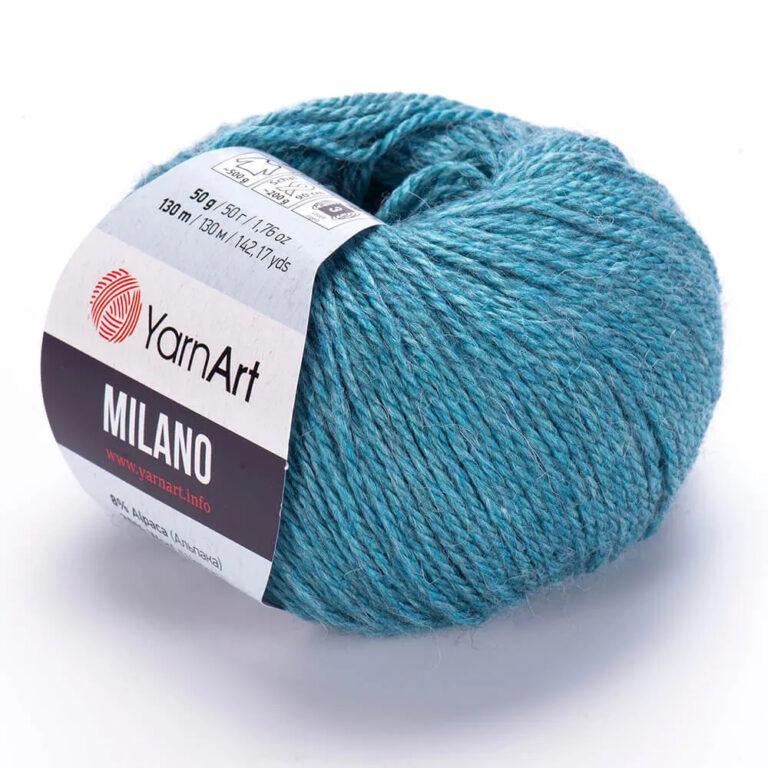 Пряжа для вязания YARNART «MILANO» (№864) Голубая бирюза