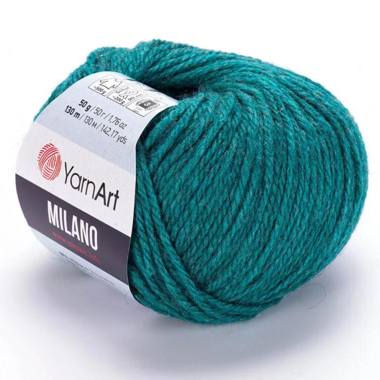 Пряжа для вязания YARNART «MILANO» (№873) Морская волна