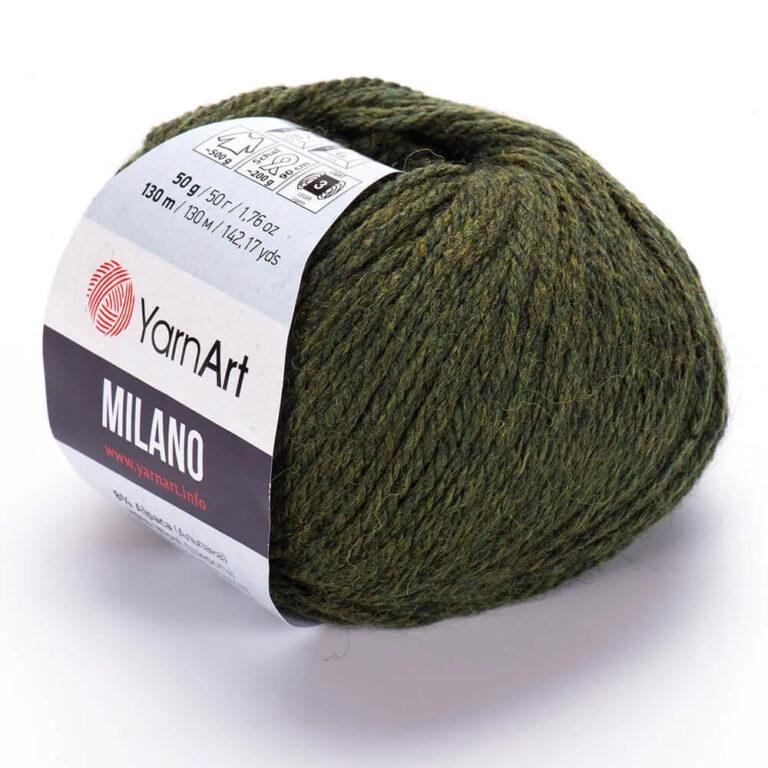 Пряжа для вязания YARNART «MILANO» (№874) Хаки