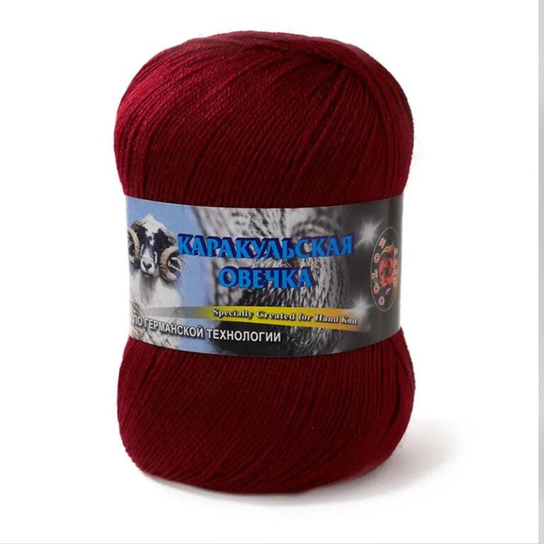 Пряжа для вязания COLOR CITY «КАРАКУЛЬСКАЯ ОВЕЧКА» (№2225) Рубиновый