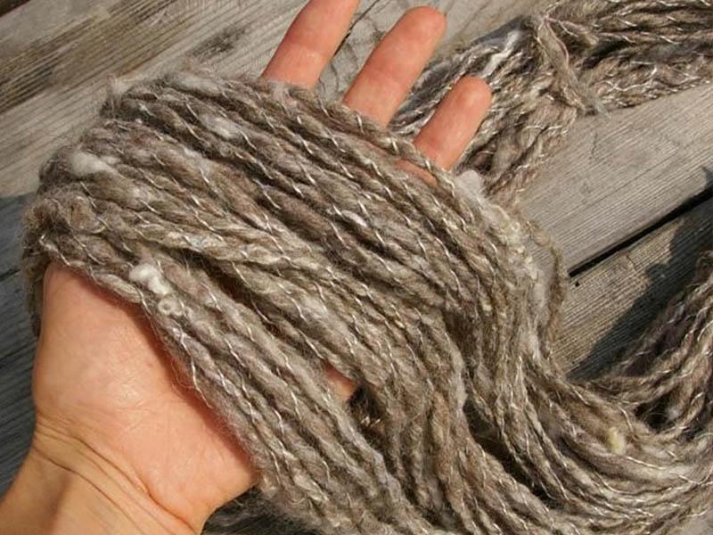 Натуральная пряжа для вязания из шерсти
