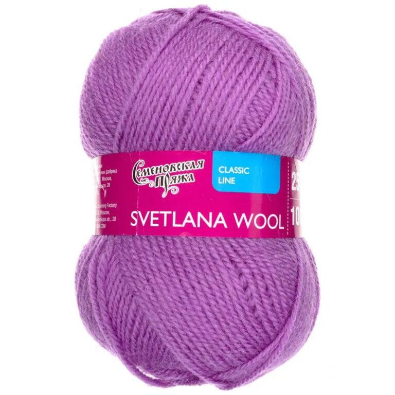 Пряжа для вязания СЕМЕНОВСКАЯ SVETLANA WOOL (№139) Орхидея