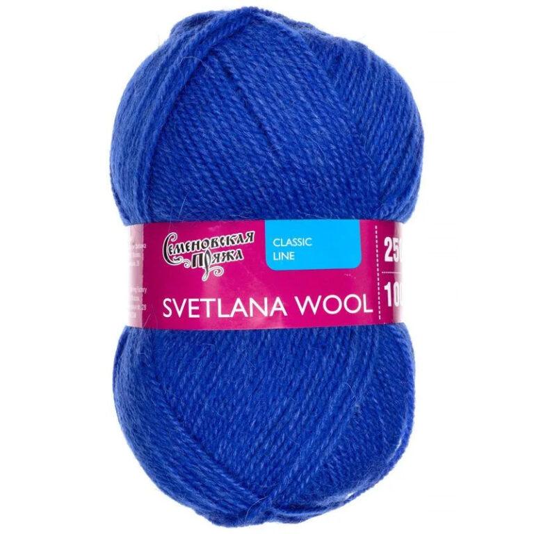 Пряжа для вязания СЕМЕНОВСКАЯ SVETLANA WOOL (№180) Василек