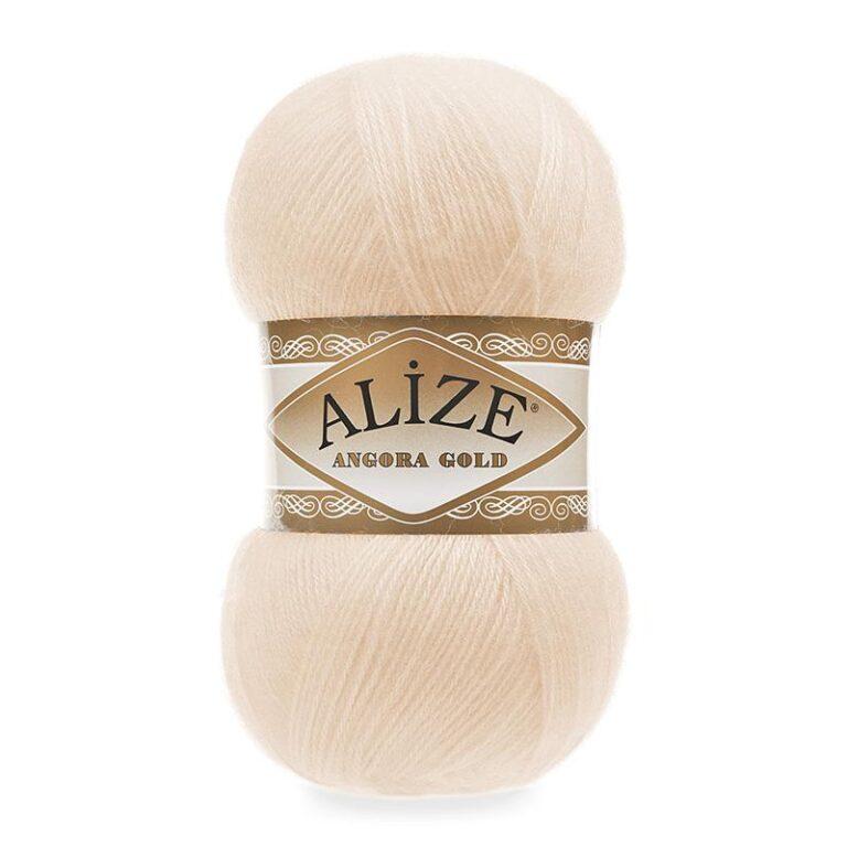 Пряжа для вязания ALIZE «ANGORA GOLD» (№681) Светло-персиковый