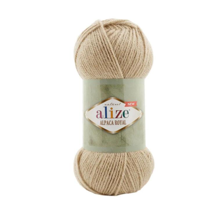 Пряжа для вязания ALIZE «ALPACA ROYAL NEW» (№262) Светло-бежевый