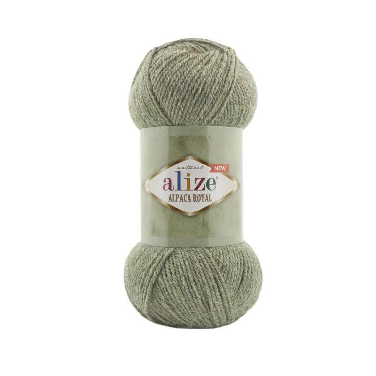 Пряжа для вязания ALIZE «ALPACA ROYAL NEW» (№285) Зеленый миндаль