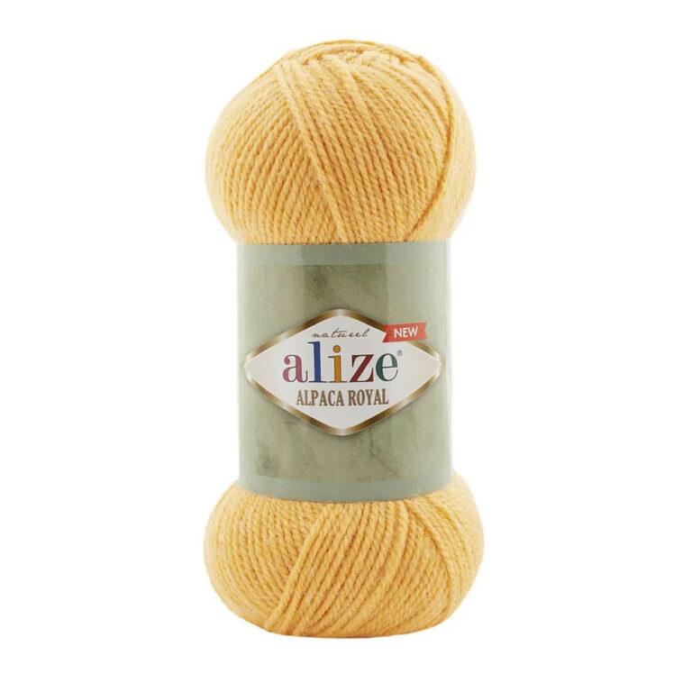 Пряжа для вязания ALIZE «ALPACA ROYAL NEW» (№423) Желтый