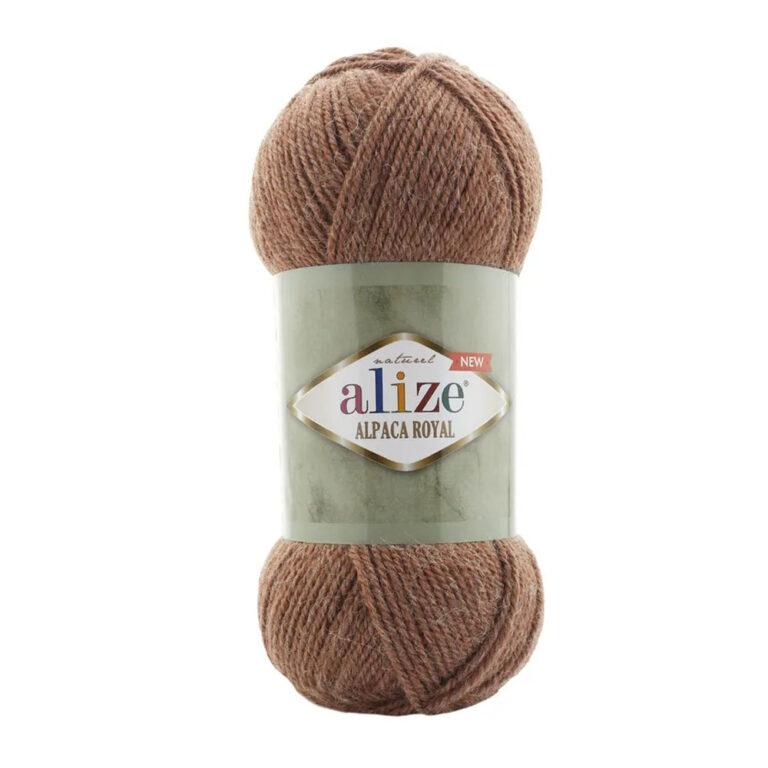 Пряжа для вязания ALIZE «ALPACA ROYAL NEW» (№558) Кирпичный меланж