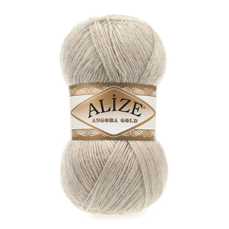 Пряжа для вязания ALIZE «ANGORA GOLD» (№152) Бежевый меланж