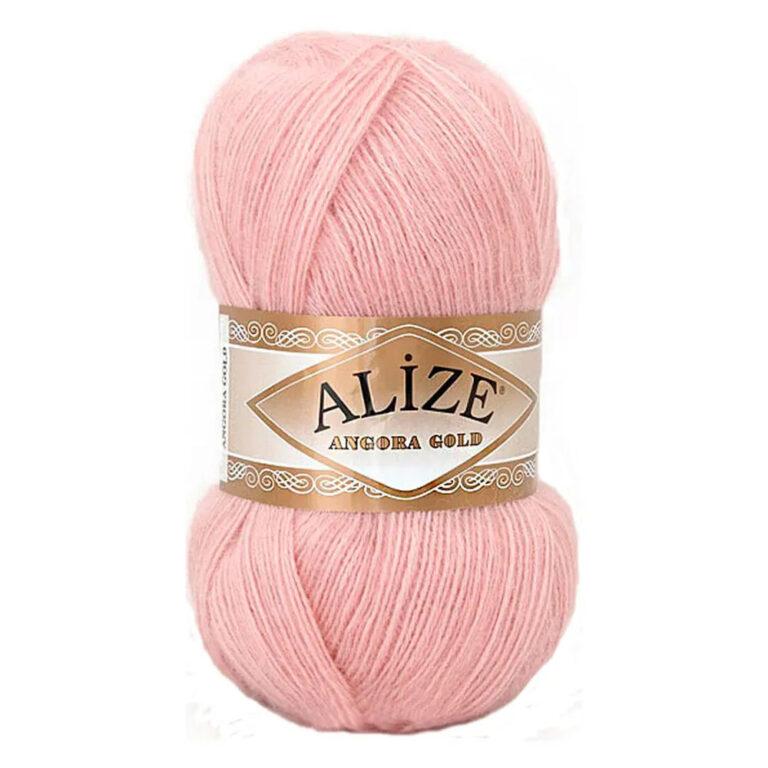 Пряжа для вязания ALIZE «ANGORA GOLD» (№161) Бледно-розовый