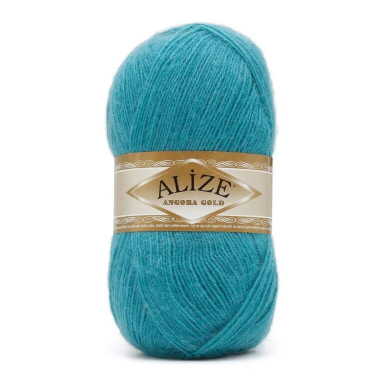Пряжа для вязания ALIZE «ANGORA GOLD» (№164) Лазурный