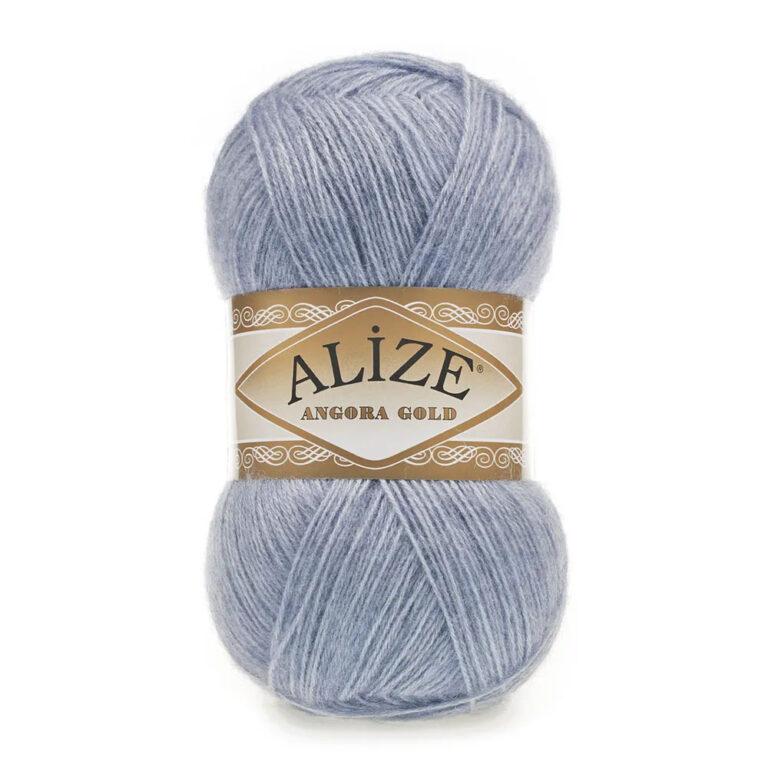 Пряжа для вязания ALIZE «ANGORA GOLD» (№221) Светлый джинс меланж