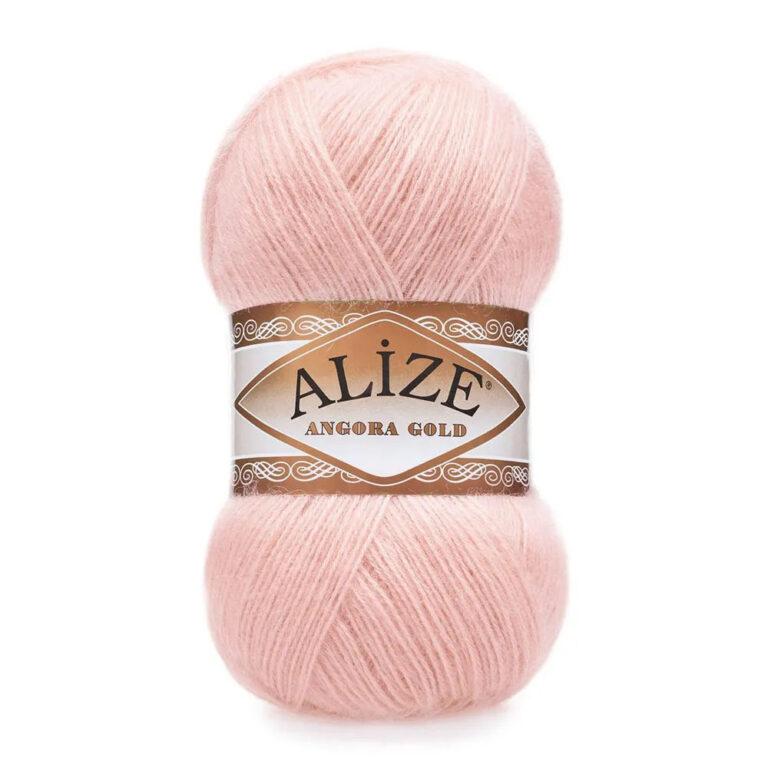 Пряжа для вязания ALIZE «ANGORA GOLD» (№363) Светло-розовый