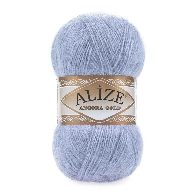 Пряжа для вязания ALIZE «ANGORA GOLD» (№40) Голубой