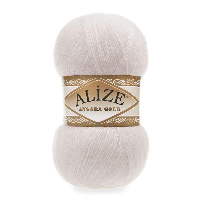 Пряжа для вязания ALIZE «ANGORA GOLD» (№599) Слоновая кость