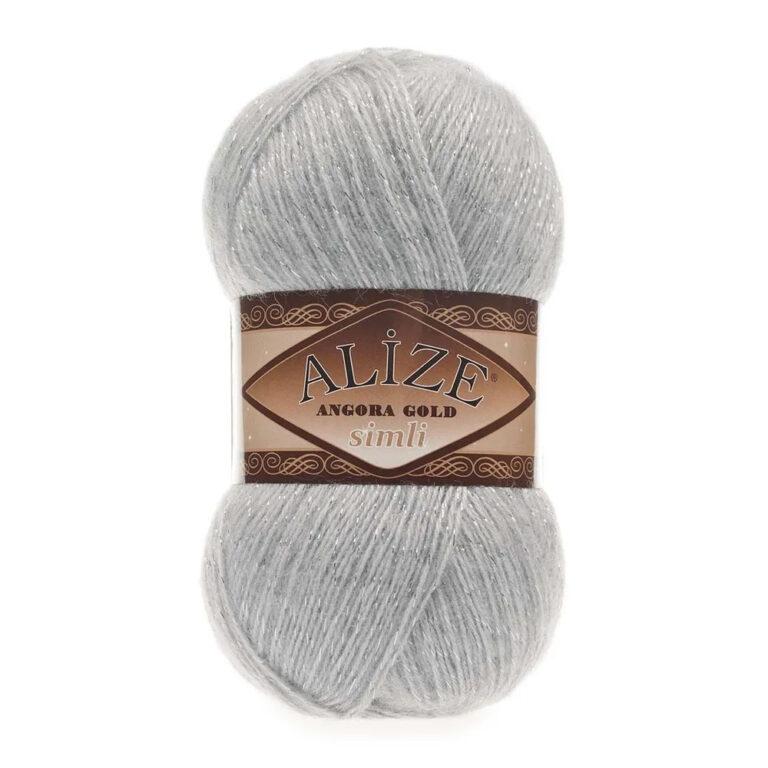 Пряжа для вязания ALIZE «ANGORA GOLD SIMLI» (№21) Серый