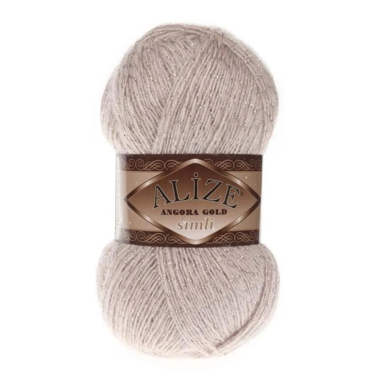 Пряжа для вязания ALIZE «ANGORA GOLD SIMLI» (№506) Молочно-бежевый