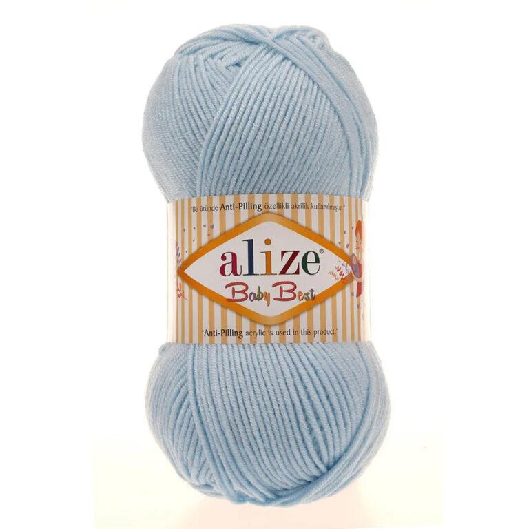 Пряжа для вязания ALIZE BABY BEST (№183) Голубой