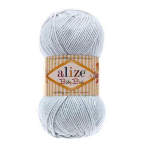 Пряжа для вязания ALIZE BABY BEST (№224) Светло серый