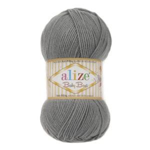 Пряжа для вязания ALIZE BABY BEST (№344) Серый