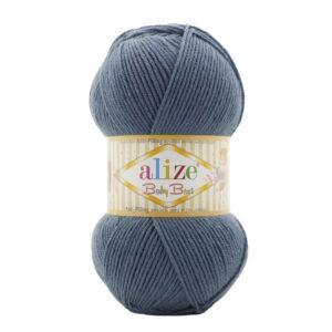 Пряжа для вязания ALIZE BABY BEST (№418) Светлый индиго
