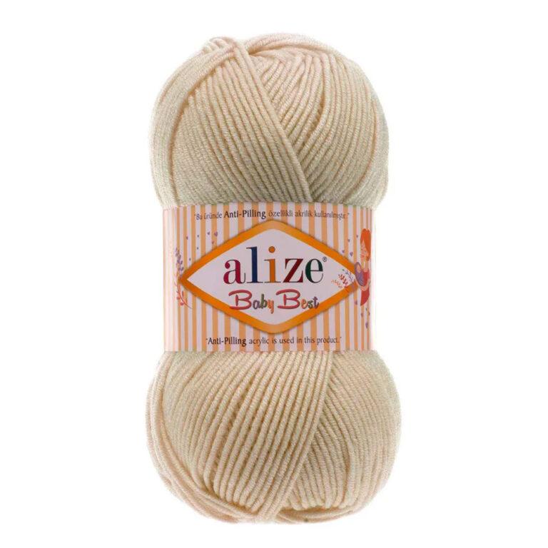 Пряжа для вязания ALIZE BABY BEST (№599) Слоновая кость