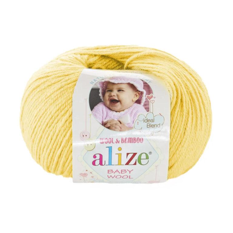 Пряжа для вязания ALIZE BABY WOOL (№187) Лимонный