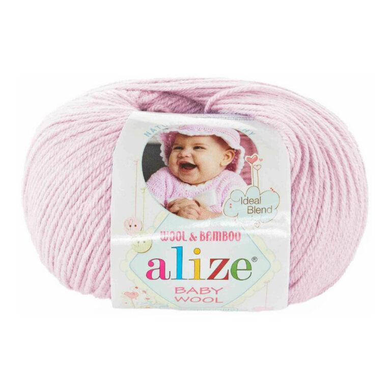 Пряжа для вязания ALIZE BABY WOOL (№275) Сиреневая пудра