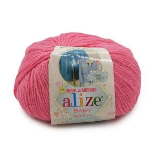 Пряжа для вязания ALIZE BABY WOOL (№33) Розовый