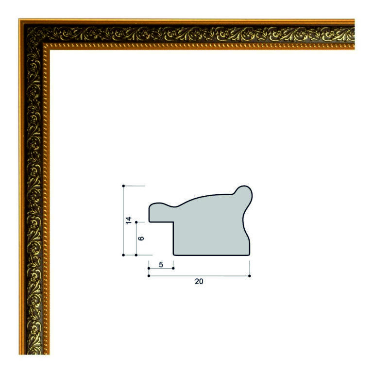 Багет пластиковый (1527C-075F1) 2,9м