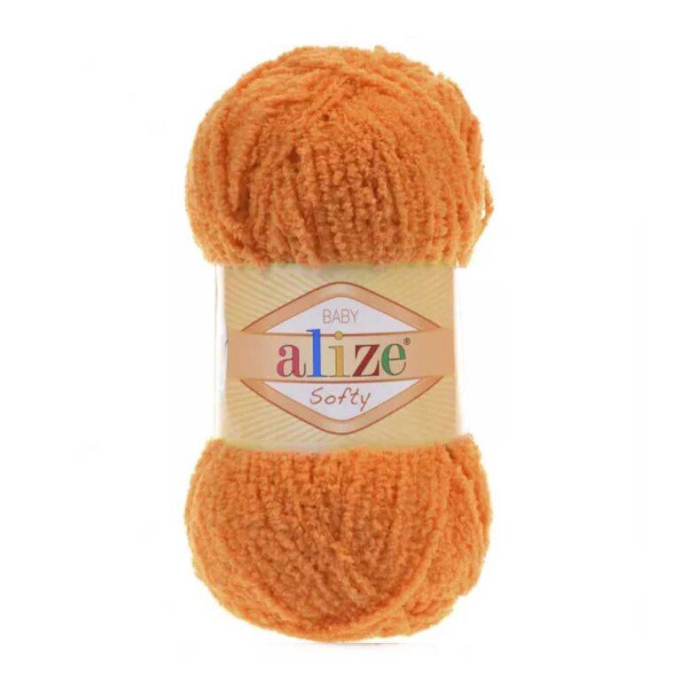 Пряжа для вязания ALIZE «SOFTY» (№06) Оранжевый