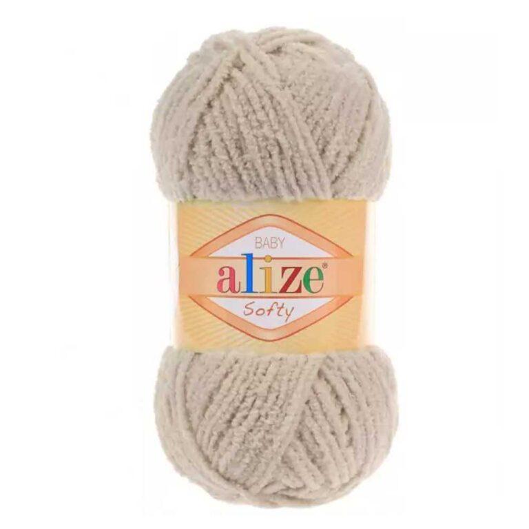 Пряжа для вязания ALIZE «SOFTY» (№115) Светлый бежевый