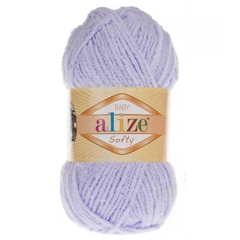 Пряжа для вязания ALIZE «SOFTY» (№146) Нежная сирень